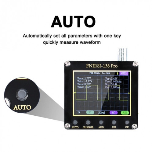 Petit oscilloscope numérique portatif de maintenance pédagogique FNIRSI, spécification : mise à niveau sans batterie SF60021135-012